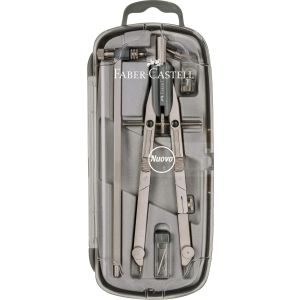 Balaustrone tech faber castell compasso a regolazione rapida in metallo aste snodabili