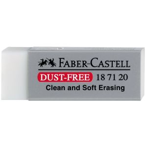 Gomma dust-free faber castell bianca con fascetta
