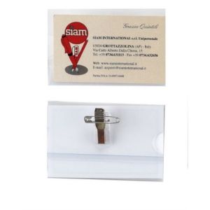 Portabadge pvc 6x9 cm.