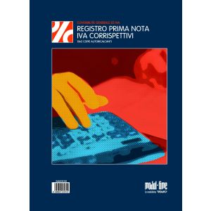 Registro prima nota IVA corrispettivi 13x2 autoricalcante 29,7x21cm 268512C00
