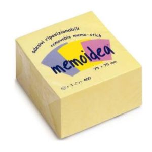 cubo-foglietti-adesivi-memoidea-75x75-giallo-pastello.jpg

Cubo di foglietti adesivi riposizionabili Memoidea 75x75 mm colore giallo pastello per ufficio e scuola