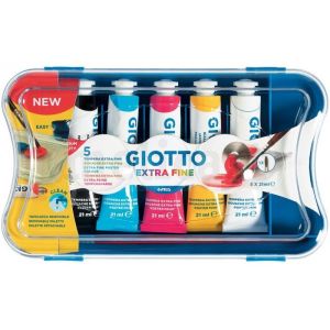 Colori tempera extra fine giotto in tubetto 21 ml 5 pz.