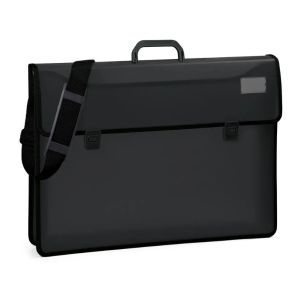 Cartella portadisegni in PP con manico formato 52x37x8cm nero