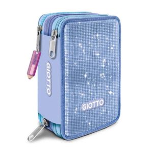 Astucci 3 zip giotto con corredo super crystal viola