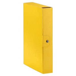 Scatola progetto eurobox dorso 6 cm. giallo