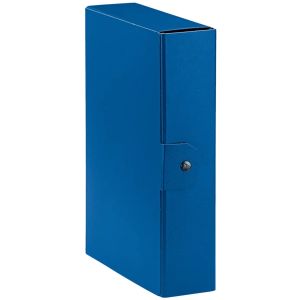 Scatola progetto eurobox dorso 8 cm. blu