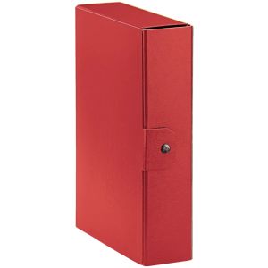 Scatola progetto eurobox dorso 8 cm. rosso