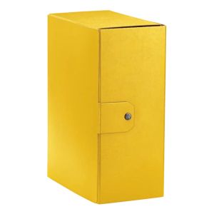 Scatola progetto eurobox dorso 15 cm. giallo