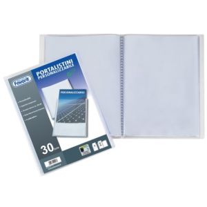 Portalistini personalizzabile Favorit 22x30 cm con 30 buste buccia d'arancia per archiviazione documenti ufficio e scuola su Melicart