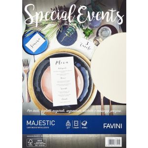 Carte e cartoncini favini special events confezione da 10 fogli a4 250 gr colore crema