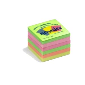 Post it memoidea 75x75 col. neon assortiti cf.6pz