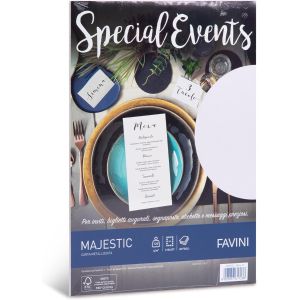 Carte e cartoncini favini special events confezione da 20 fogli a4 120 gr colore bianco
