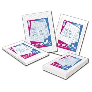 Fogli protocollo a4 1 rigo da 200 fogli blasetti