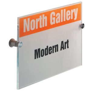 Porta targa a5  cm.14,8x21 durable crystal sign