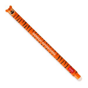 Penna cancellabile inchiostro arancione tigre grrreat adventure legami