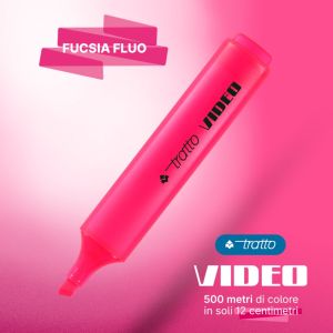 Alt Tag ottimizzato: evidenziatore-tratto-video-fucsia-fila