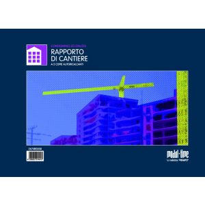 Blocco rapporto di cantiere a4 100x2 autoricalcanti 2674R0000