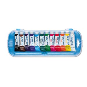 Colori tempera extra fine giotto in tubetto 7,5 ml 12 pz.