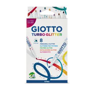 Pennarelli turbo glitter giotto 8pz
