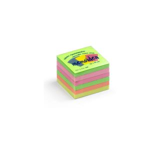 Post it memoidea 75x75 col. neon assortiti cf.6pz