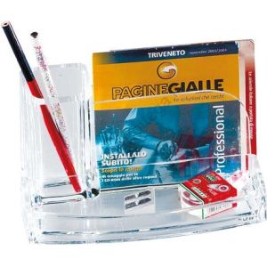 Set per scrivania/desk organizer in acrilico porta oggetti Lebez