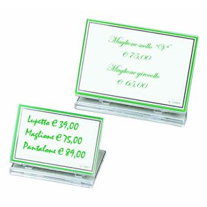 Targhetta multiuso pieghevole 10x6,5 cm.