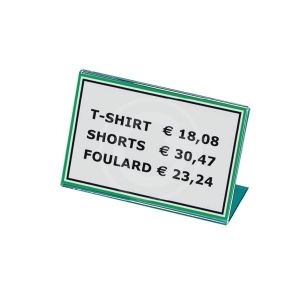 Targhetta multiuso in acrilico 10x6,5 cm.