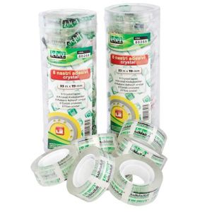 Nastro adesivo crystal 33 mt x 19 mm