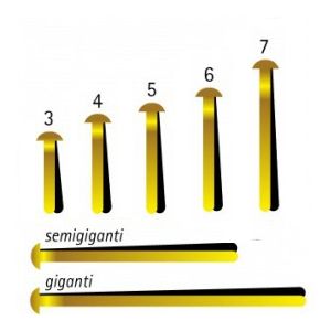 Fermacampioni molho leone giganti 70 mm cf. 100 pezzi