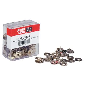 Puntine metalliche molho leone  a 3 punte cf. 100 pezzi
