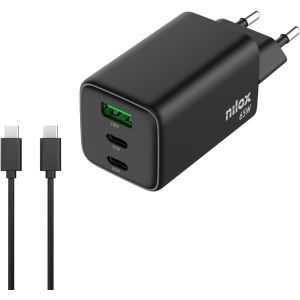 Caricabatterie universale di usb type-C e usb A 65W nilox