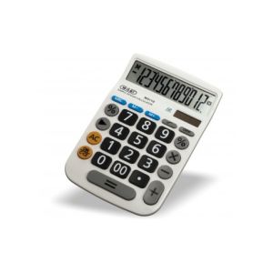 Calcolatrice da tavolo wiler w5110 a 12 cifre big digit doppia alimentazione a batteria  solare