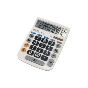 Calcolatrice da tavolo wiler w5112 a 12 cifre big digit doppia alimentazione a batteria  solare